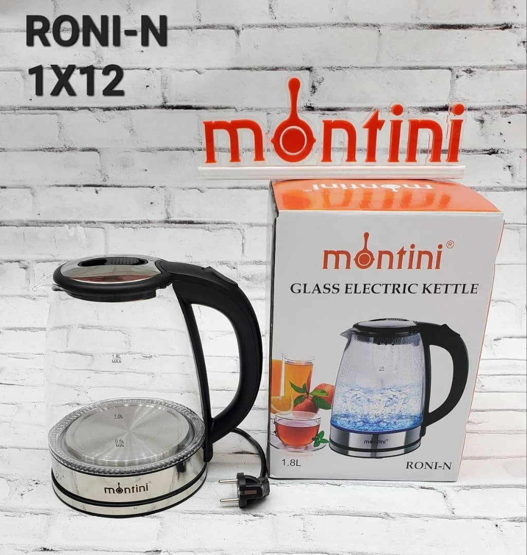 قیمت و خرید کتری برقی شیشه ای برند مونتینی مدل RONI-N